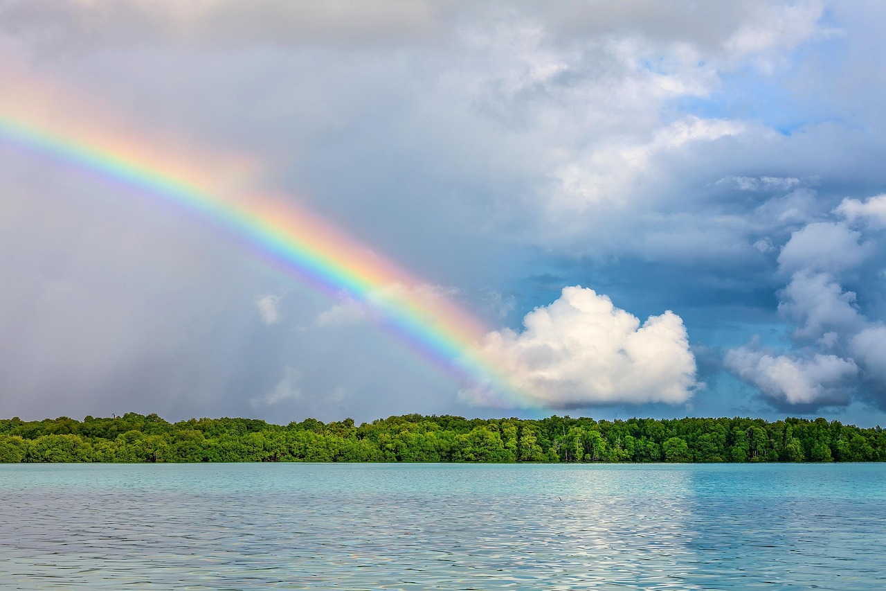 landscape, beautiful nature, nature background, rainbow, tropical, atoll, lagoon, widi archipelago, nature, indonesia, hd wallpapers, hd wallpaper, nature wallpaper